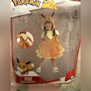 NWT Pokémon Eevee Kids Costume size 3t/4t